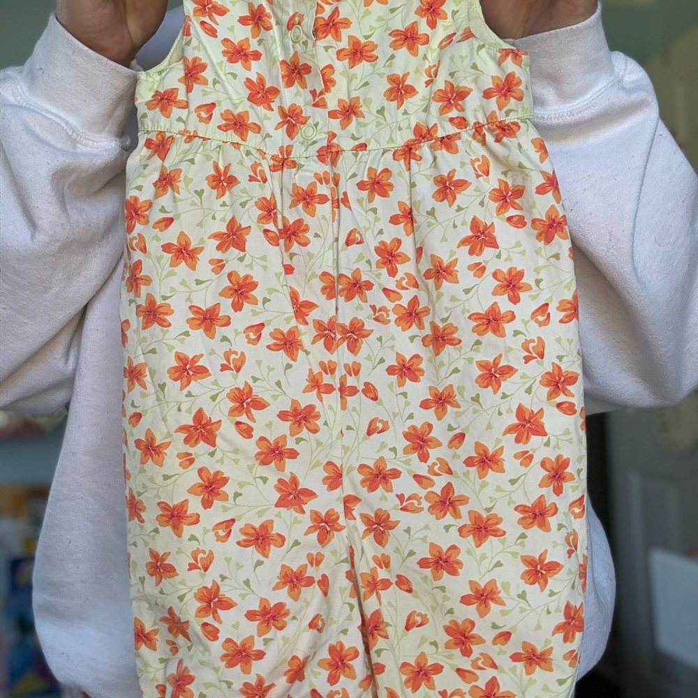 Vintage Floral Baby Pant Bubble